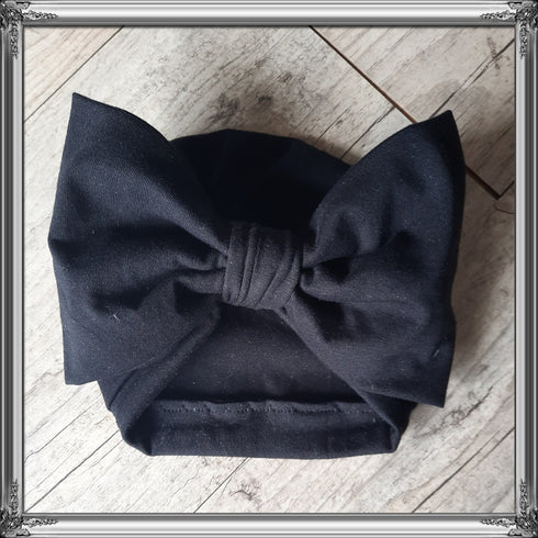 XXL bow turban in mesh fabric 2 colors